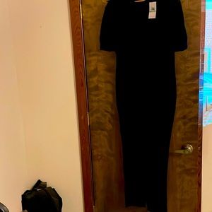 Michael Kors black lace and crepe cocktail jumpsuit